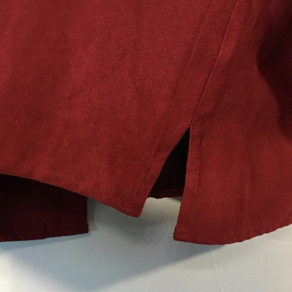 Catherines Red‎ Moleskin Button Up Shirt
